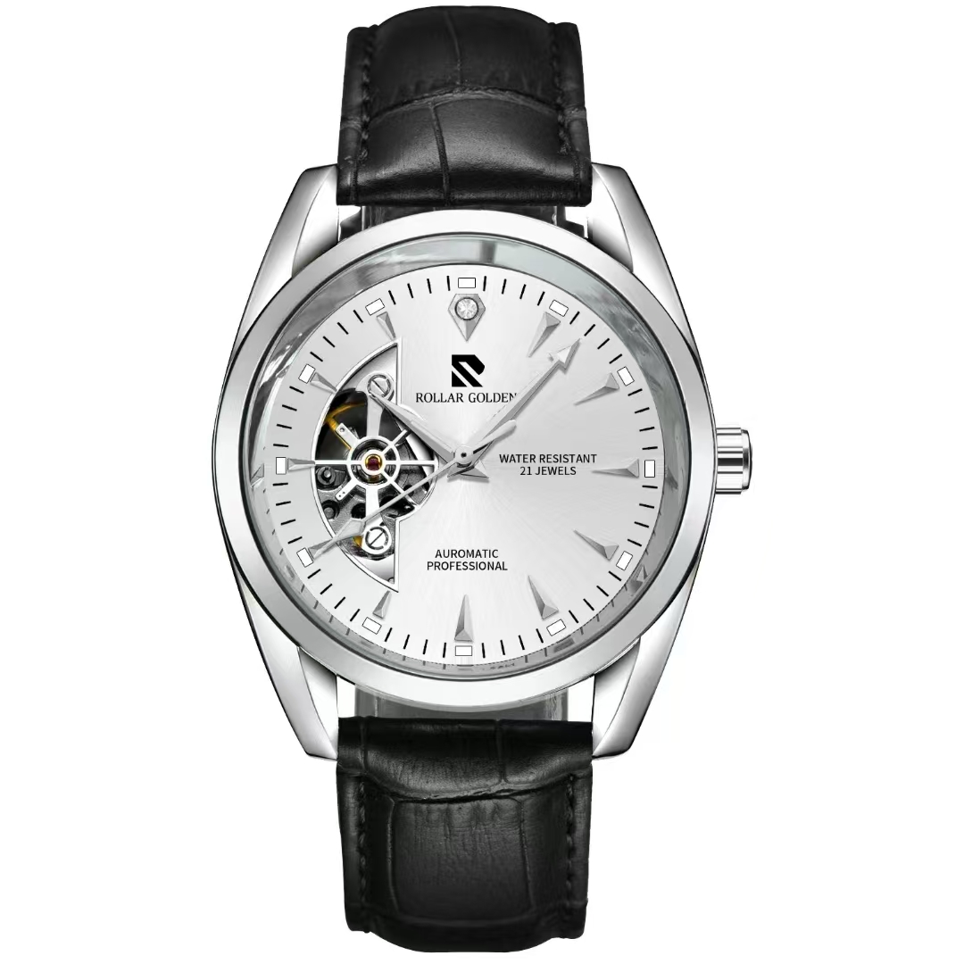 【大琪补贴】飞行员三代系列-日月星辰镂空飞轮男士机械手表-SS