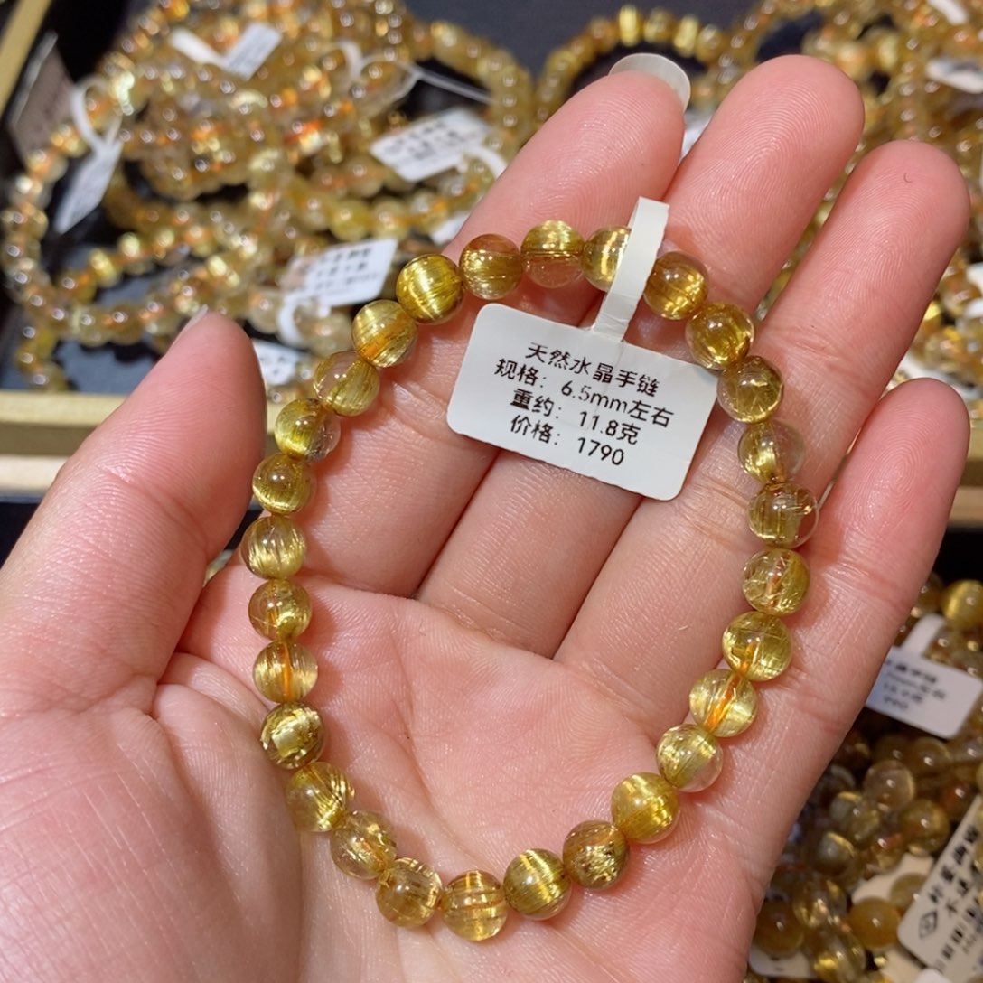 水晶手链未镶嵌小**酥手链6.5mm