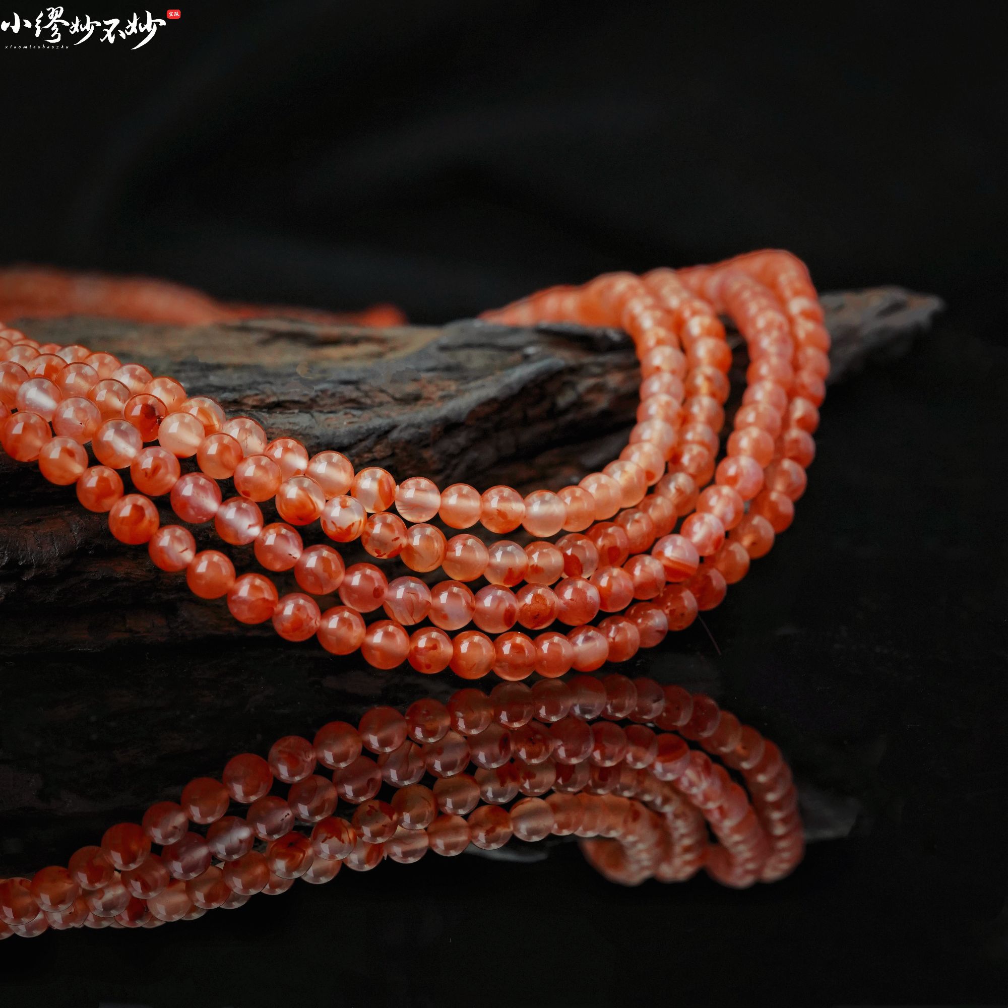 【缪老师严选】SJ2651 冰飘南红玛瑙多圈手链 多样性发其一