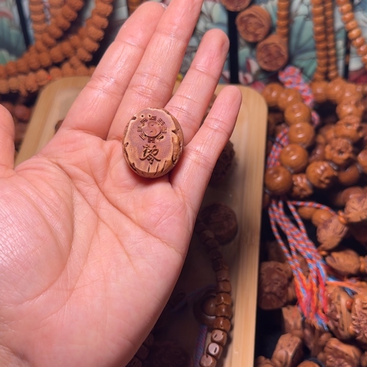 桃核吊坠平安符桃核