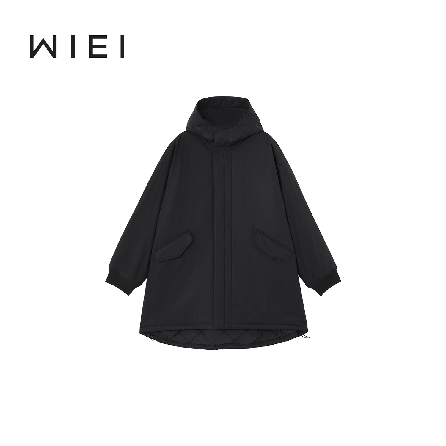 《WI EI》黑武士*驼绒&羊毛ROW工装大廓形派克大衣外套W25406158