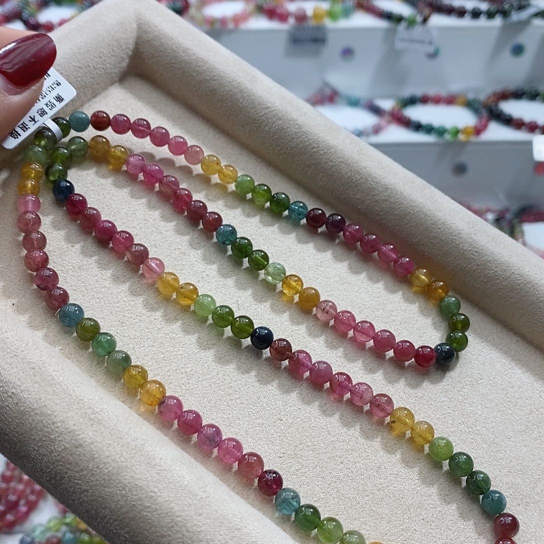 碧玺手链未镶嵌多样性发一条