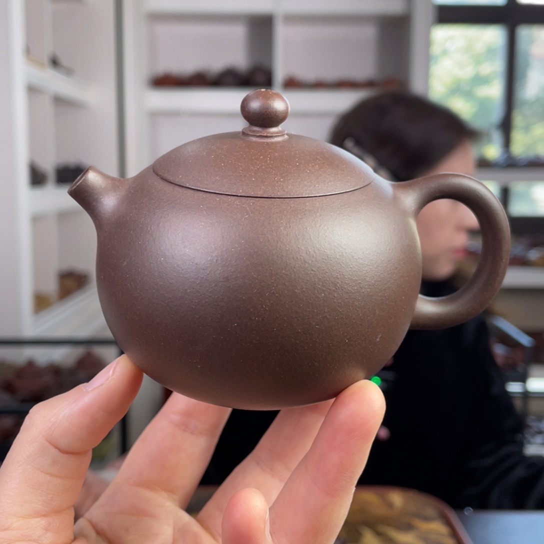 紫砂茶壶紫泥拼紫西施200cc