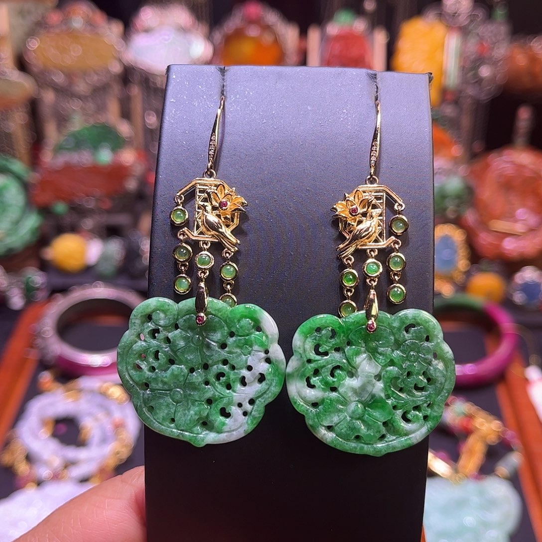 翡翠未镶嵌耳饰特价福利