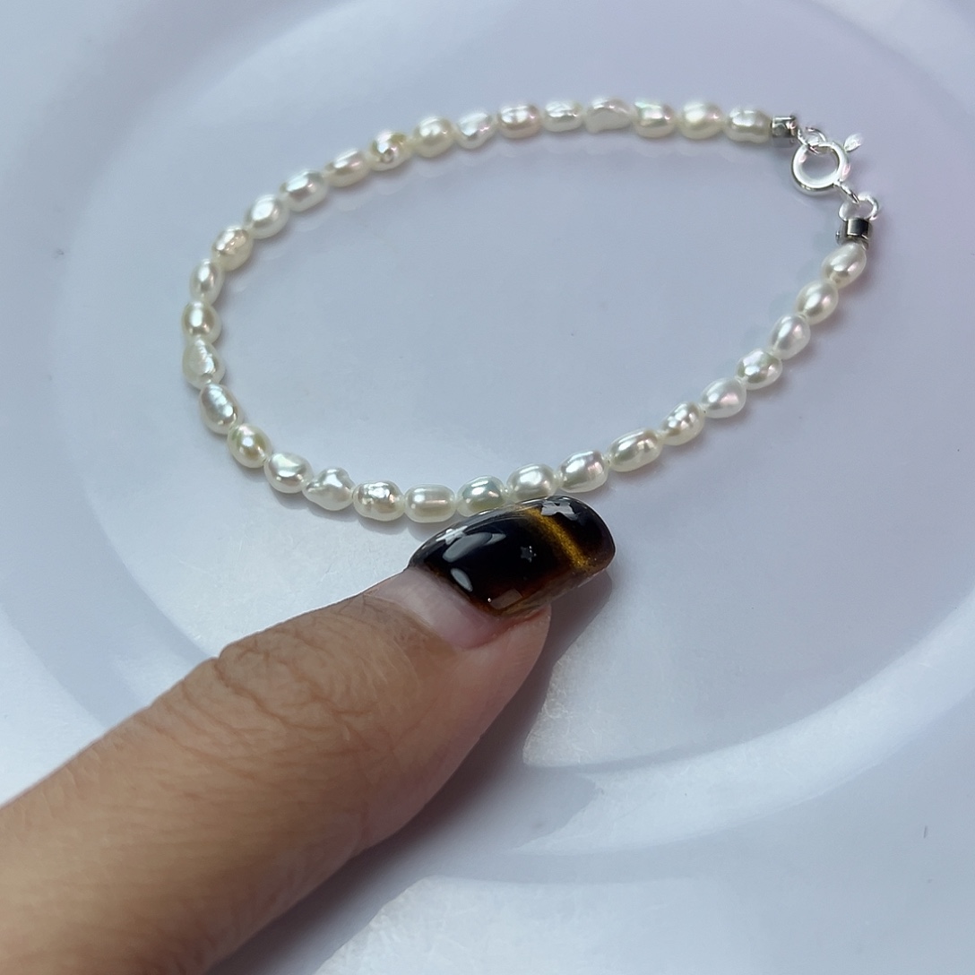 钛钢手绳淡水珍珠