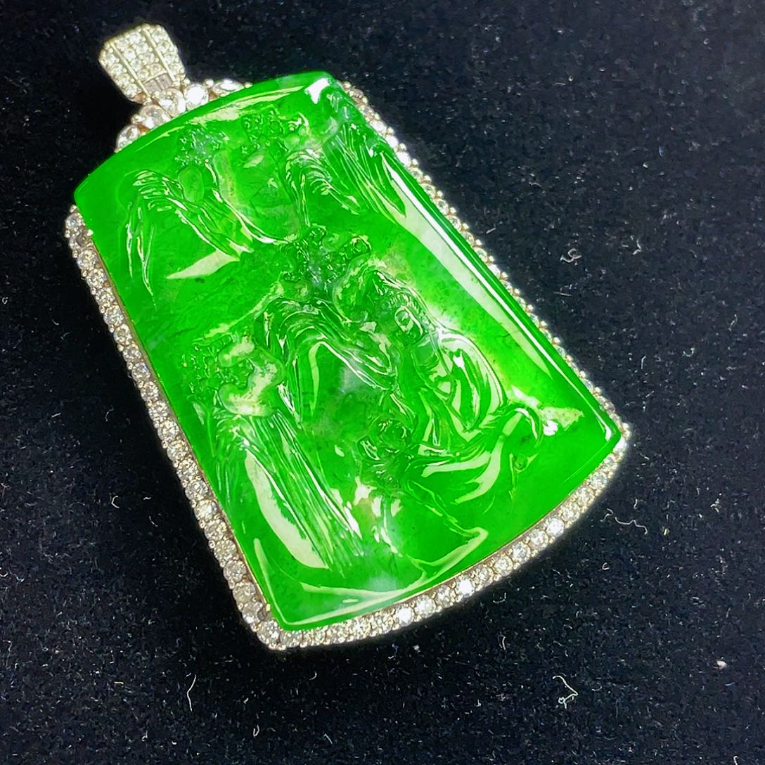 翡翠未镶嵌吊坠(不含链)