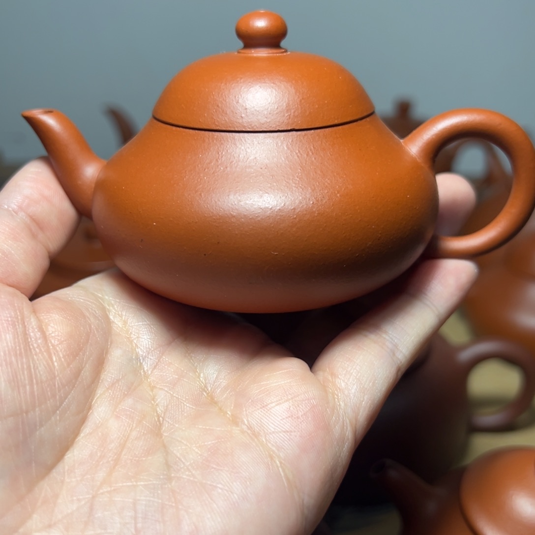 紫砂茶壶昊*赵庄朱泥君德壶