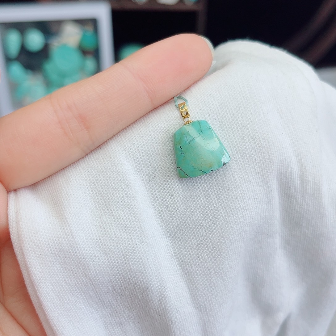 绿松石18K金镶嵌绿松石