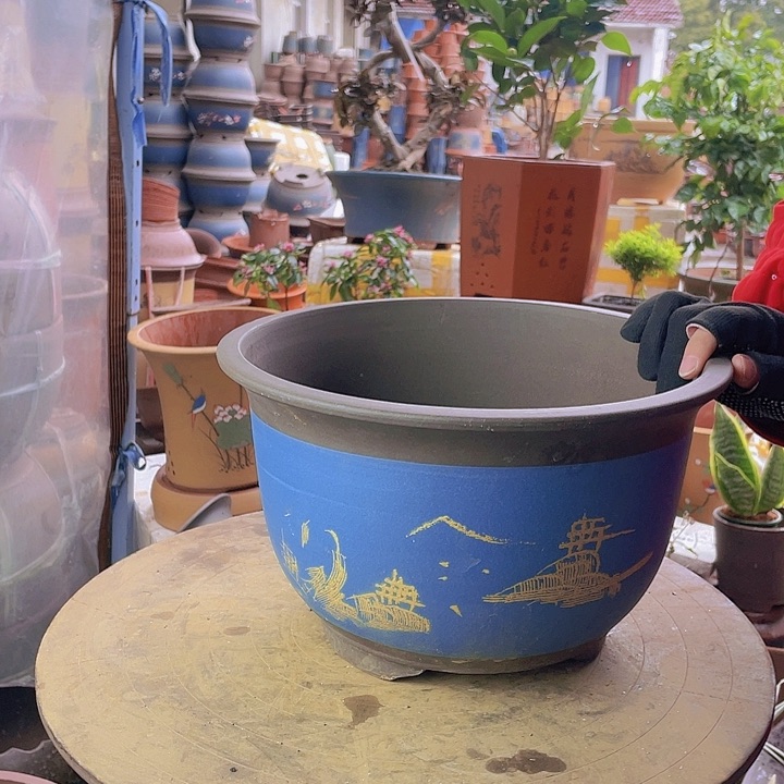 紫砂宜兴紫砂30蓝山水