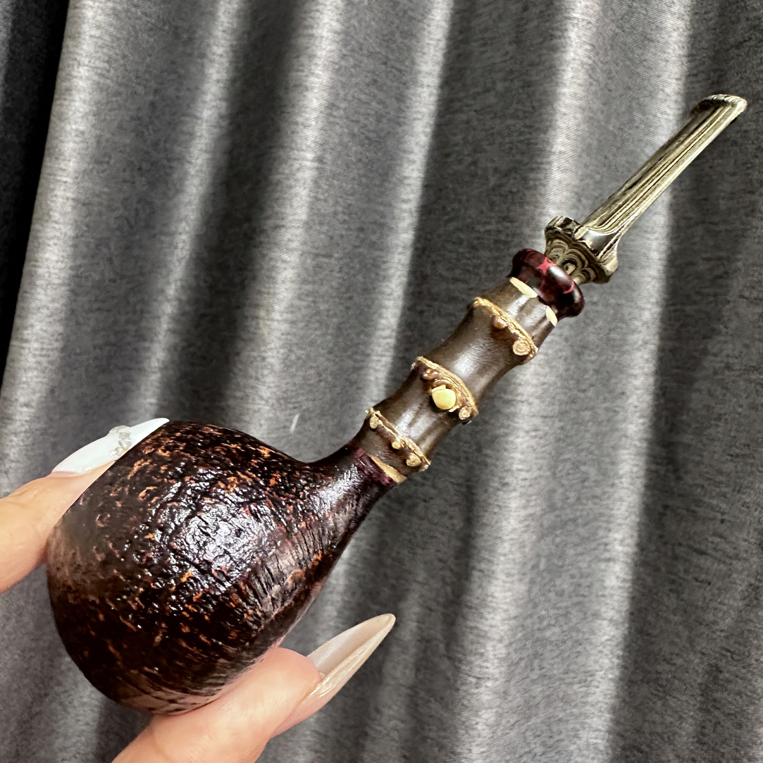 焦耀烟斗———竹节直斗