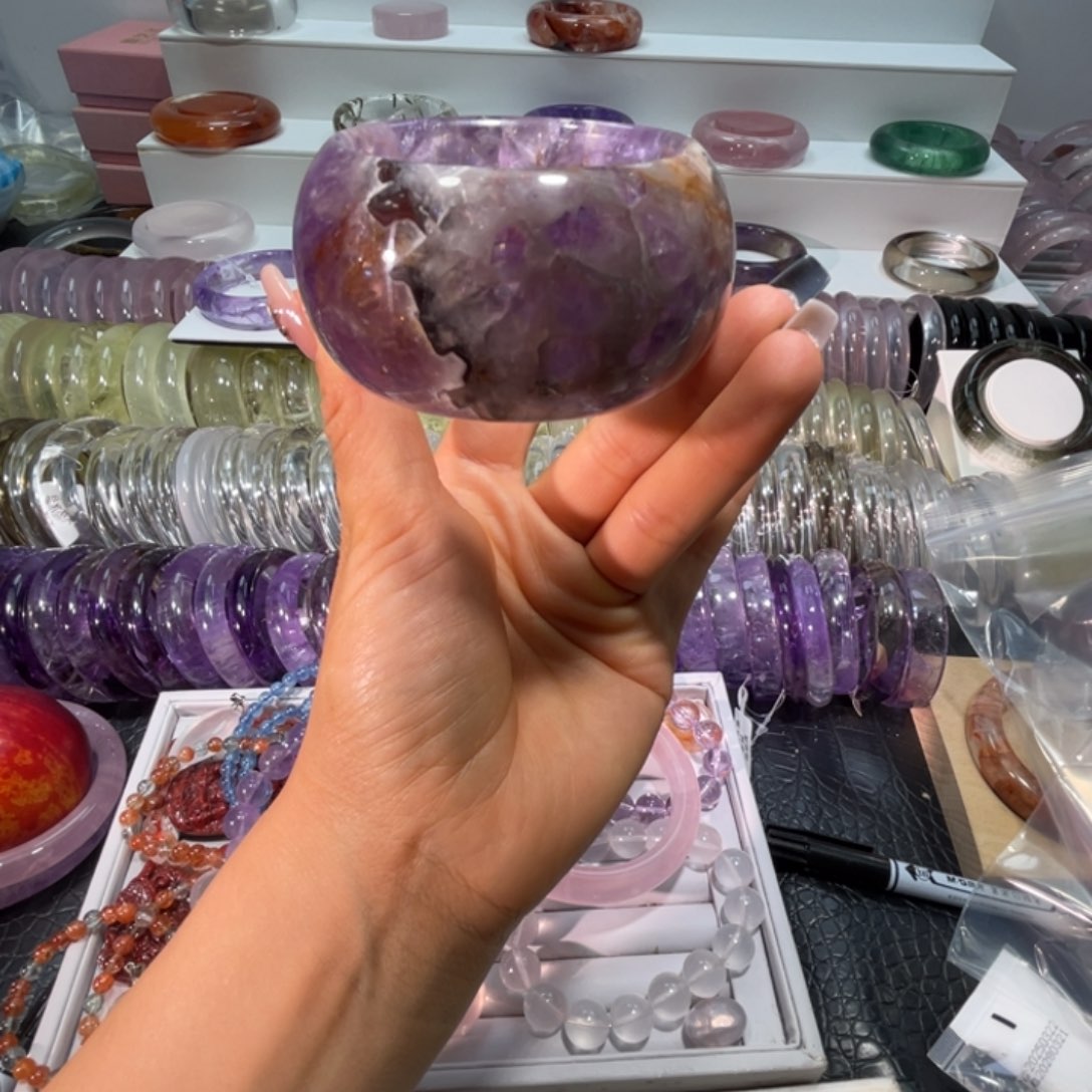 手镯58.5圈口18号未镶嵌水晶Q*Q