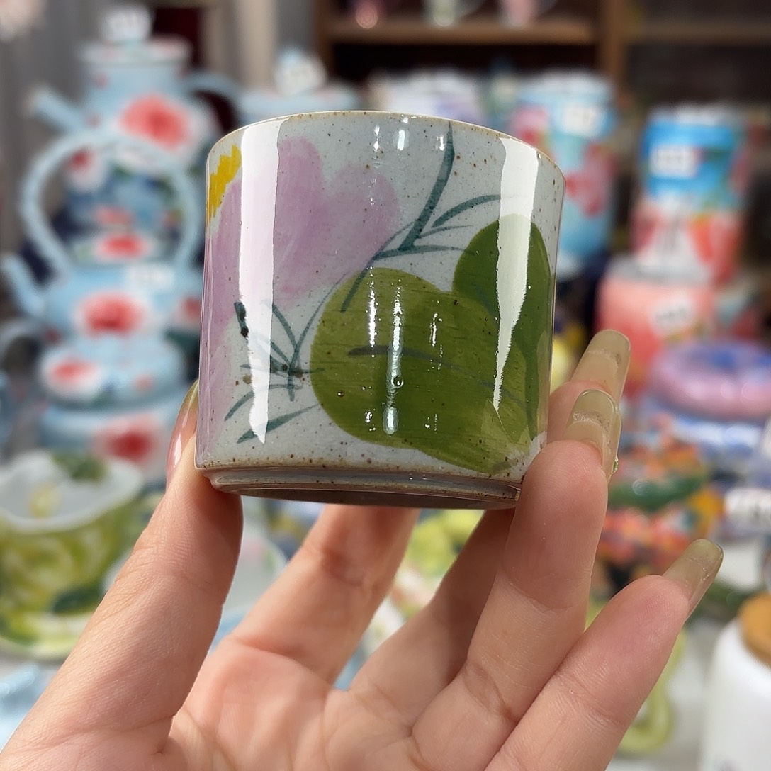 景德镇手绘高温釉下彩陶瓷茶具