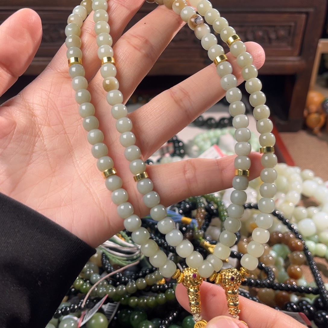 和田玉未镶嵌手链多样性拍一发一