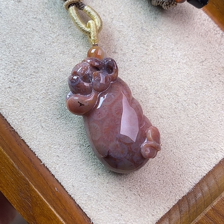 硅化玉吊坠(不含链)未镶嵌