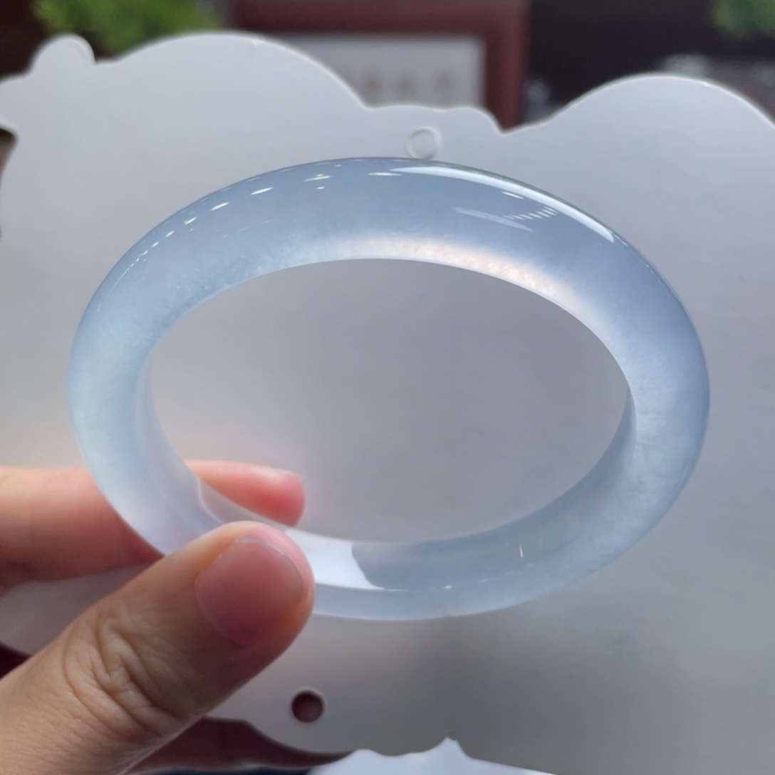 翡翠手镯未镶嵌52贵妃 玻璃钢条 毕业强推款
