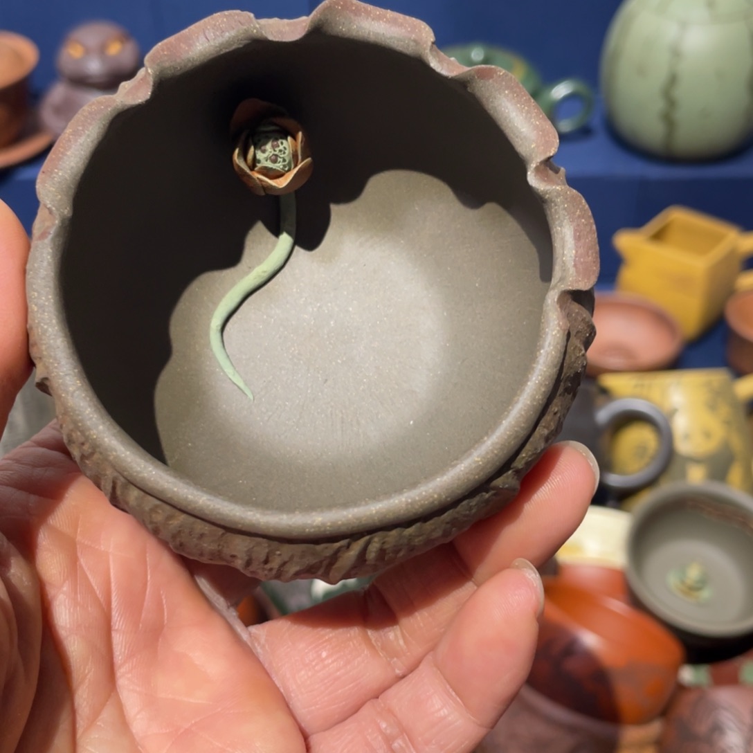 原矿紫砂手工主人杯