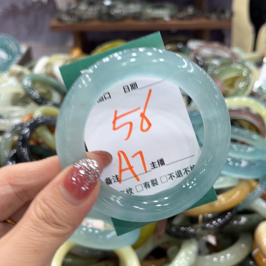 未镶嵌蛇纹石玉手镯手镯