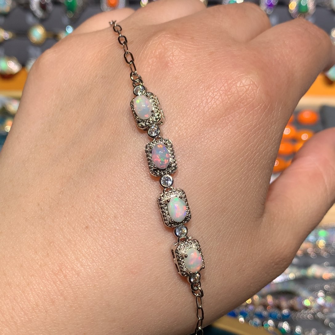 欧泊合金福利手链