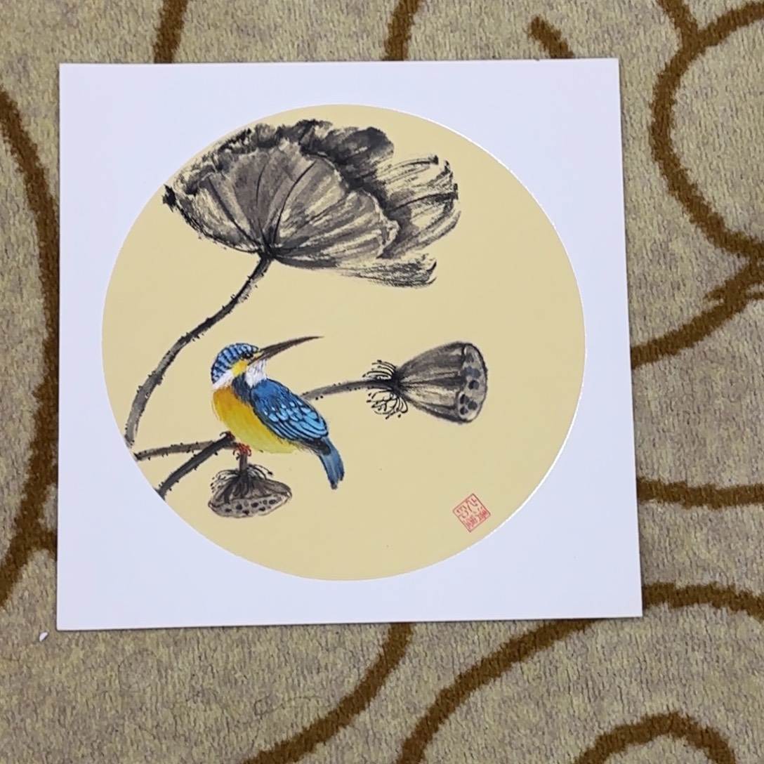 华***仔国画33-33卡纸作品艺