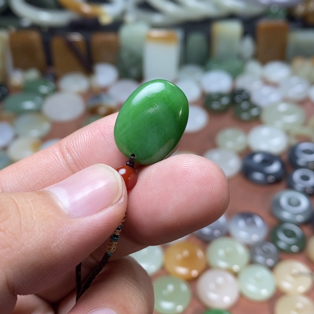 和田玉吊坠(不含链)未镶嵌