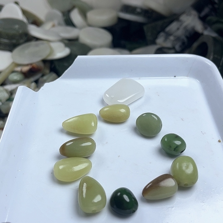 和田玉（糖玉）和田玉9K金镶嵌এ****