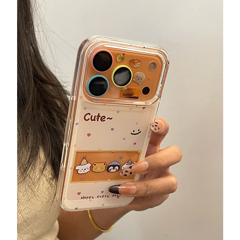 雅天立四只小可爱透明适用iPhone16苹果17手机壳华为vivooppo小米