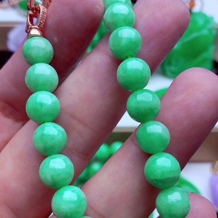 翡翠未镶嵌手链手串