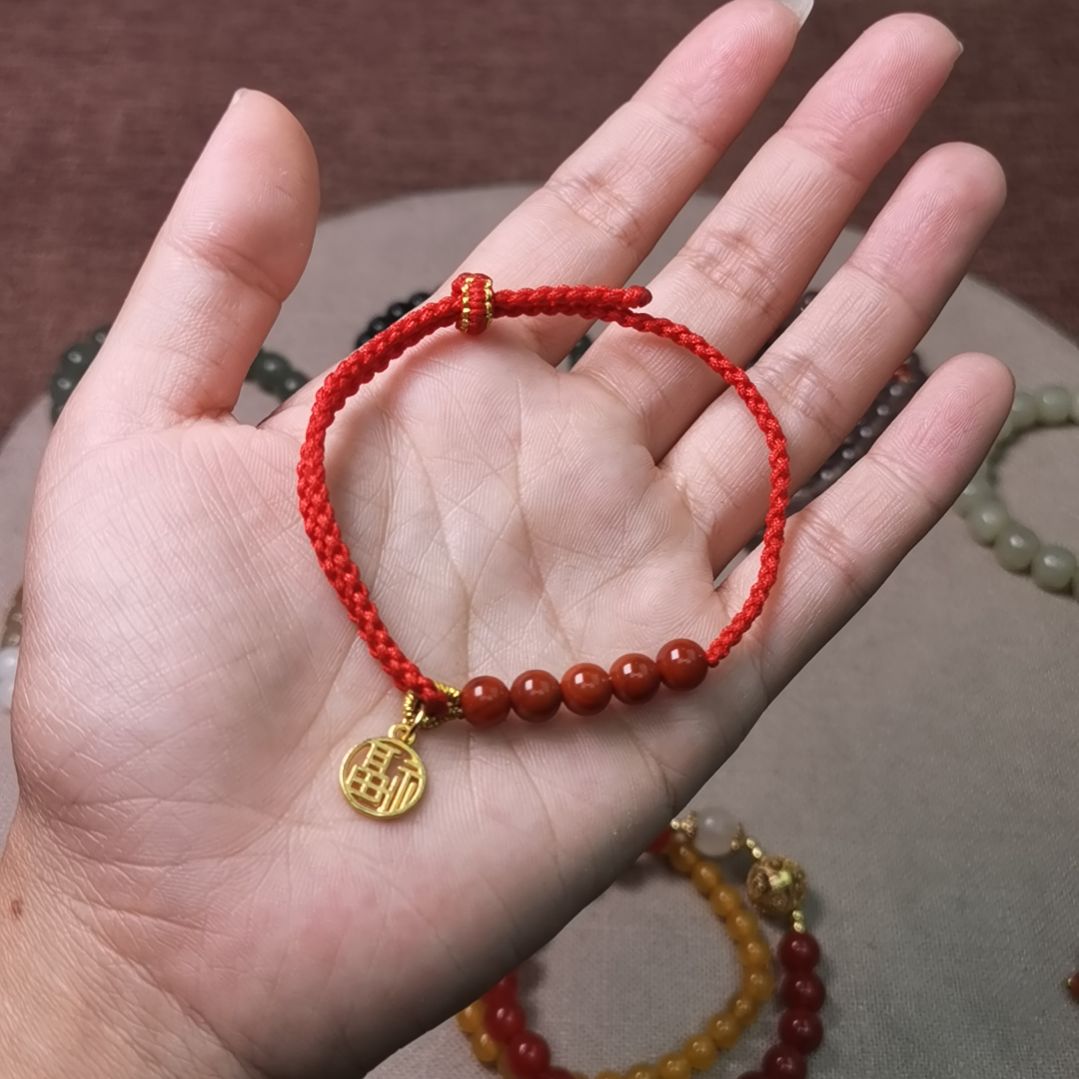 玛瑙/玉髓合金手链玛瑙手绳