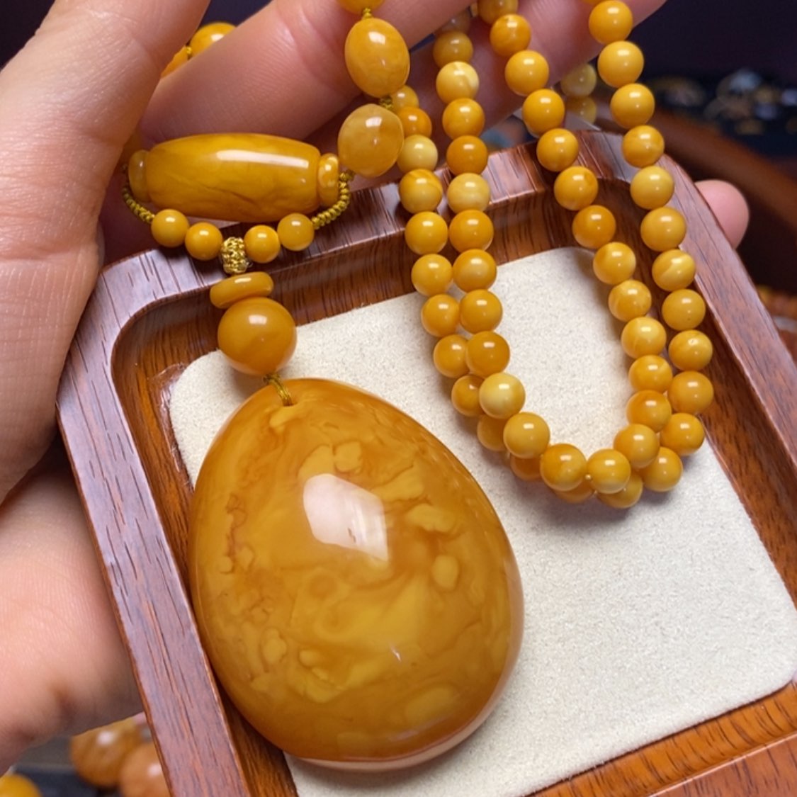 【闪购商品】蜜蜡颈饰未镶嵌项链