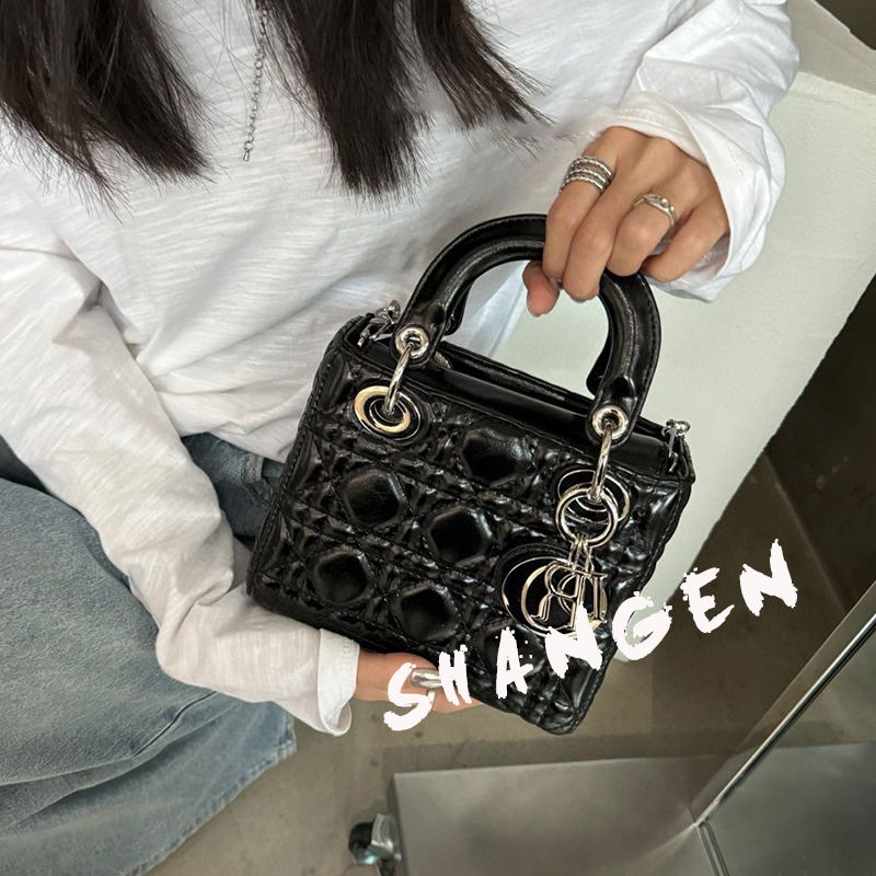 【尚恩CC】SK-82832-黑色-19*8*16轻奢时尚女士新款手提单肩斜挎包