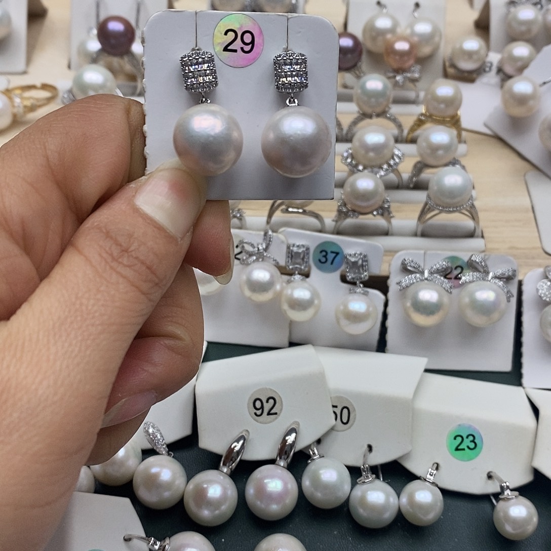 淡水珍珠颈饰银S925镶嵌