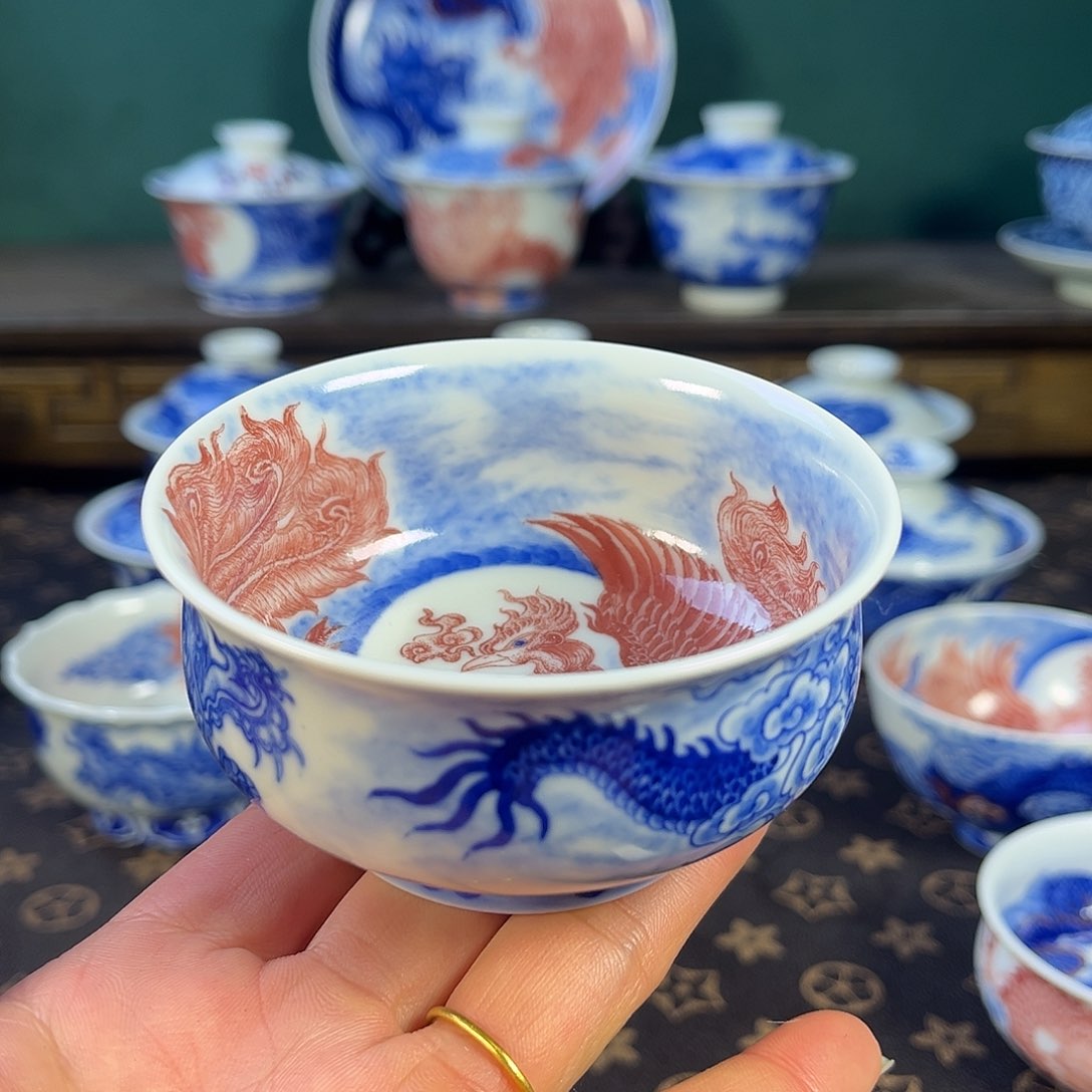 瓷片景德镇市自成堂手工手绘