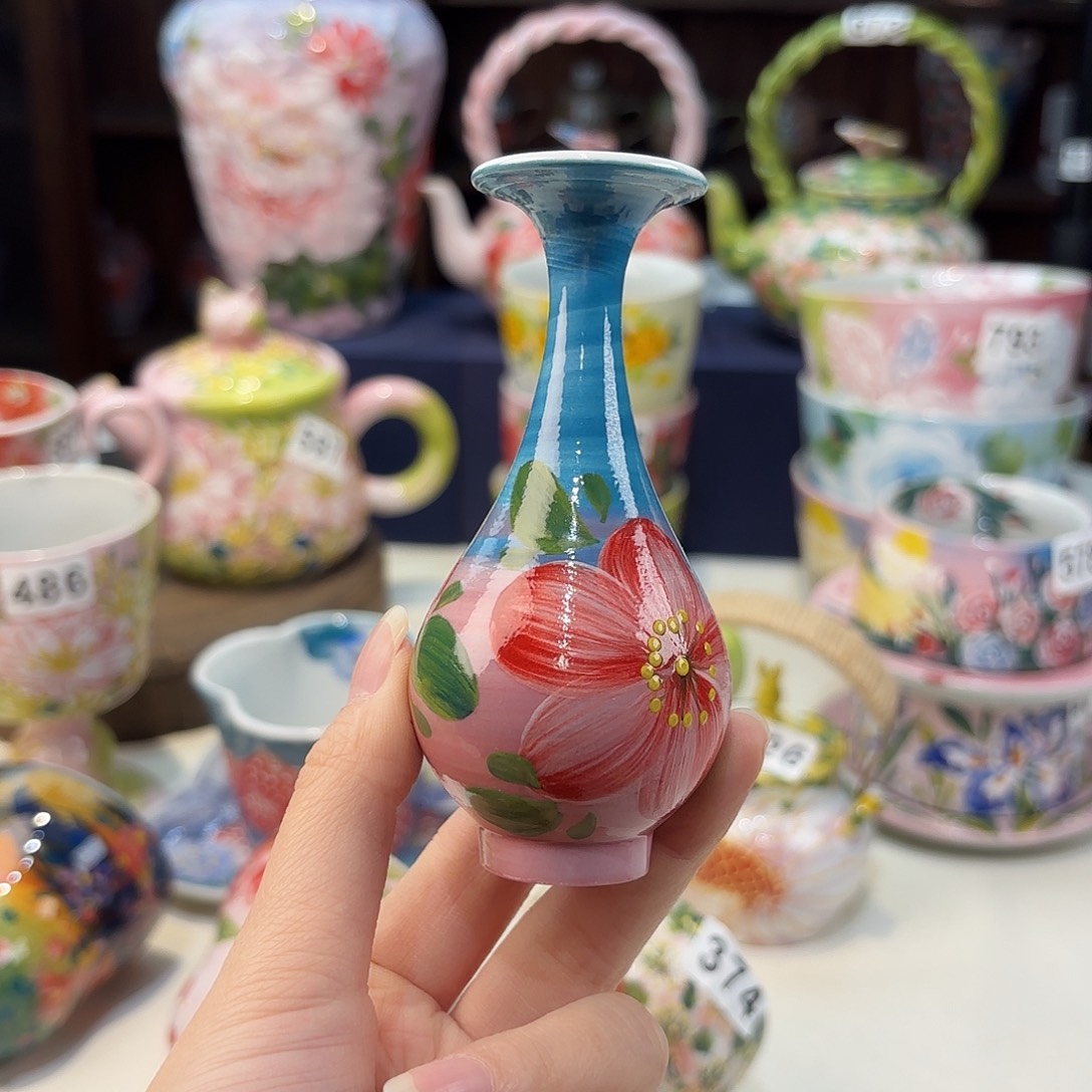 瓷片景德镇手绘高温釉下彩陶瓷茶具 