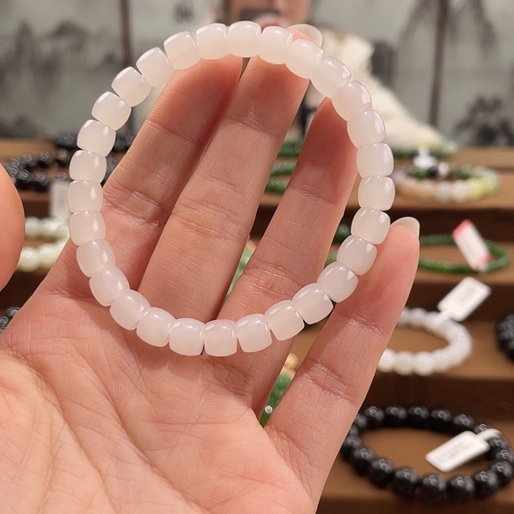 和田玉未镶嵌手链