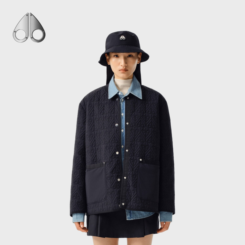 【春夏新品】MOOSE KNUCKLES 女士小剪刀LOGO休闲夹克外套M16LJ165H商品图