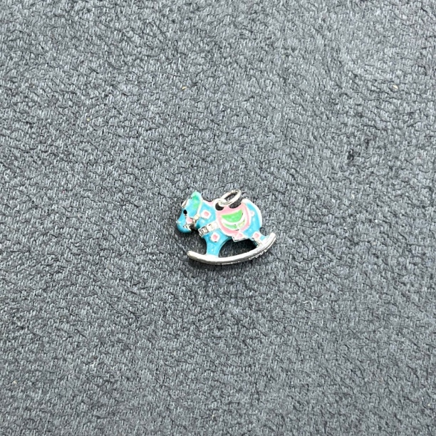 吊坠925银 银制小马吊坠不带链14mm-5228