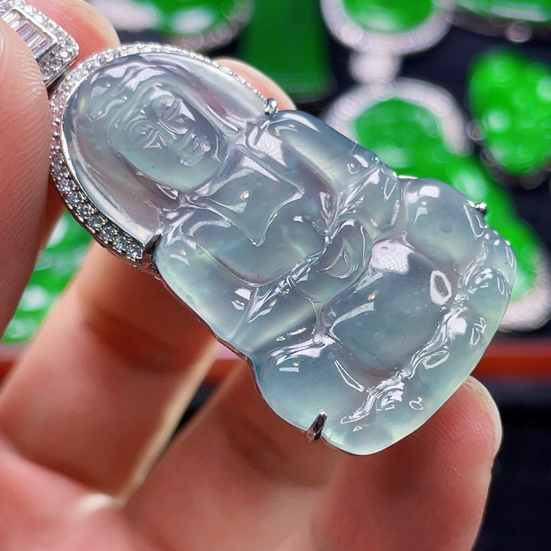 翡翠未镶嵌颈饰6，