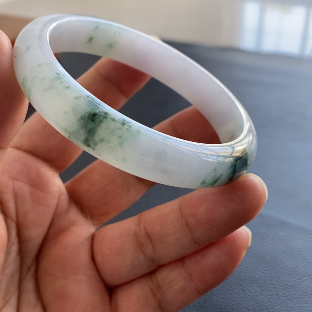 久***～翡翠未镶嵌手镯天然翡翠手镯