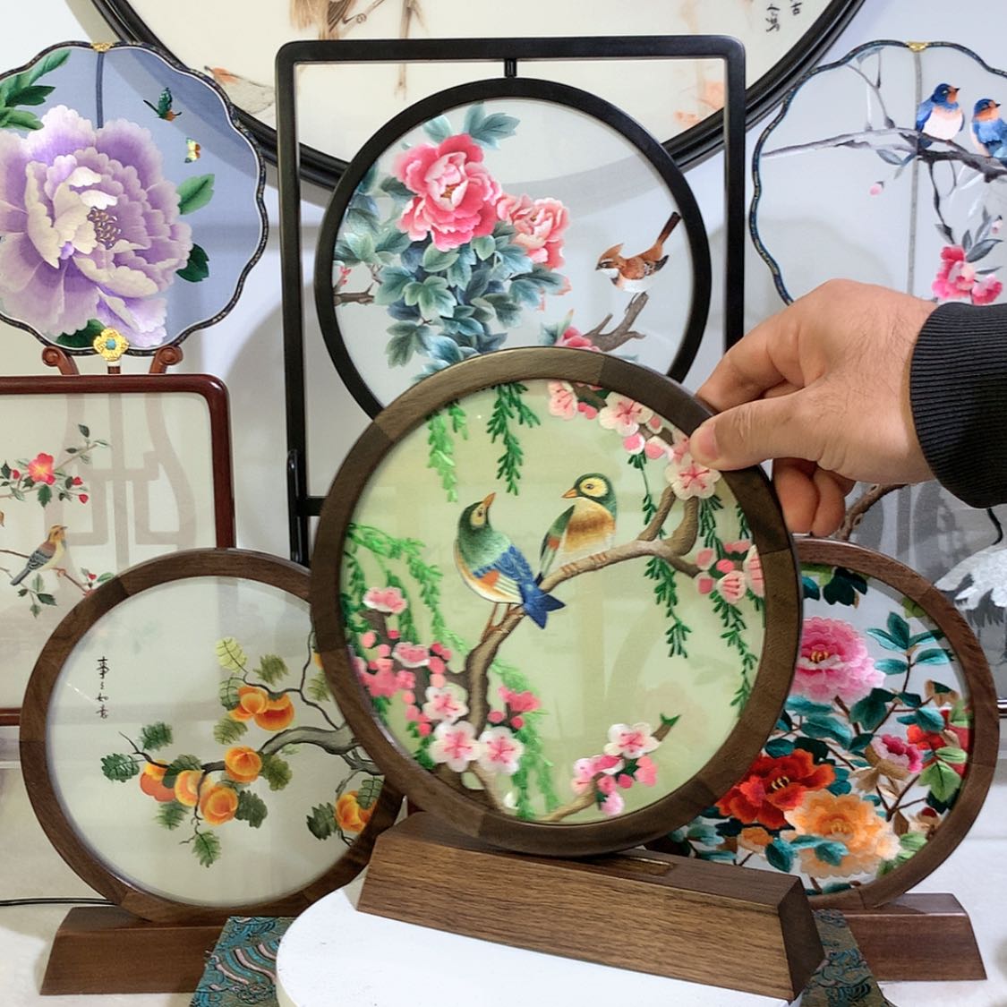 【闪购商品】织绣思*苏绣双面绣摆台