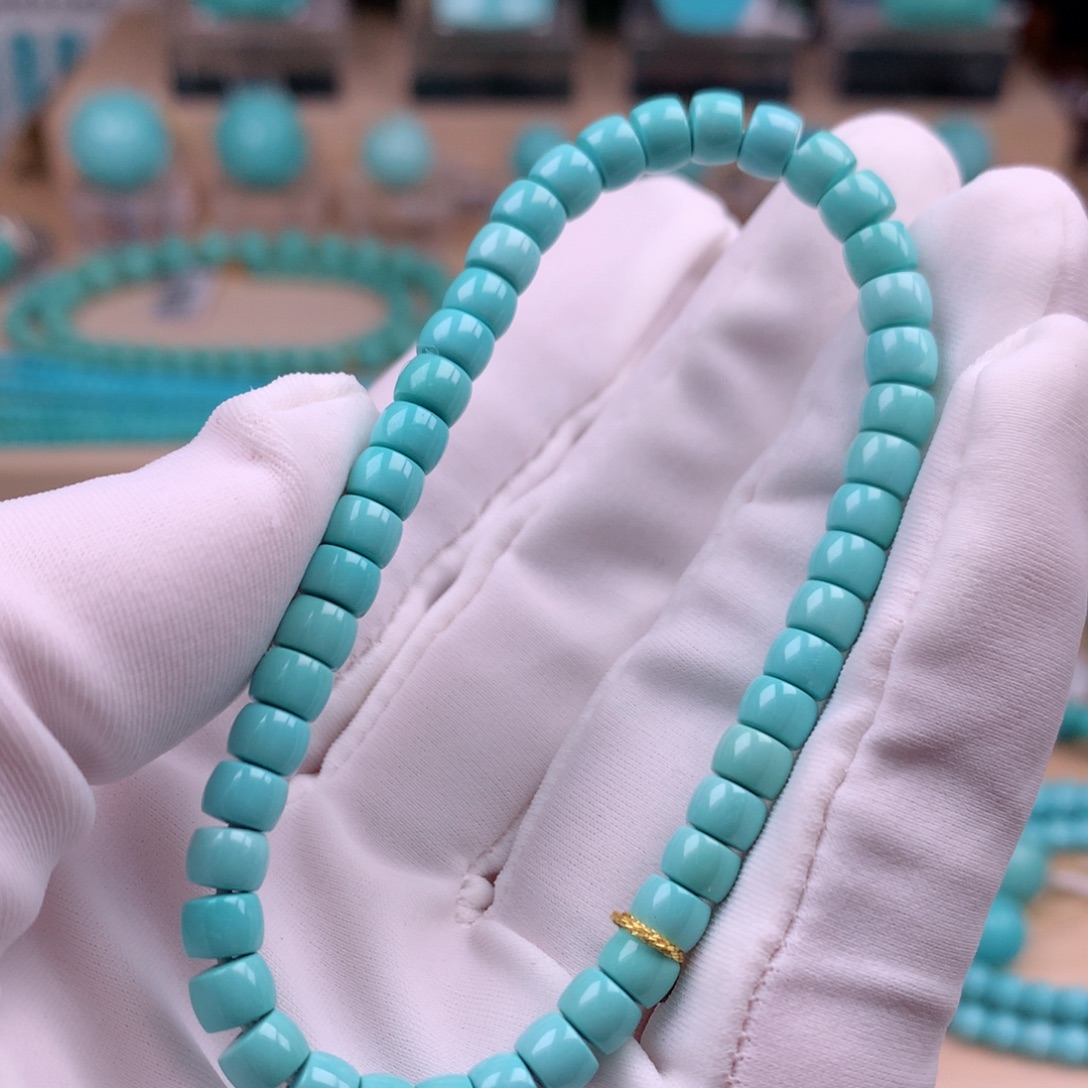 绿松石未镶嵌珠宝奇石5.1mm