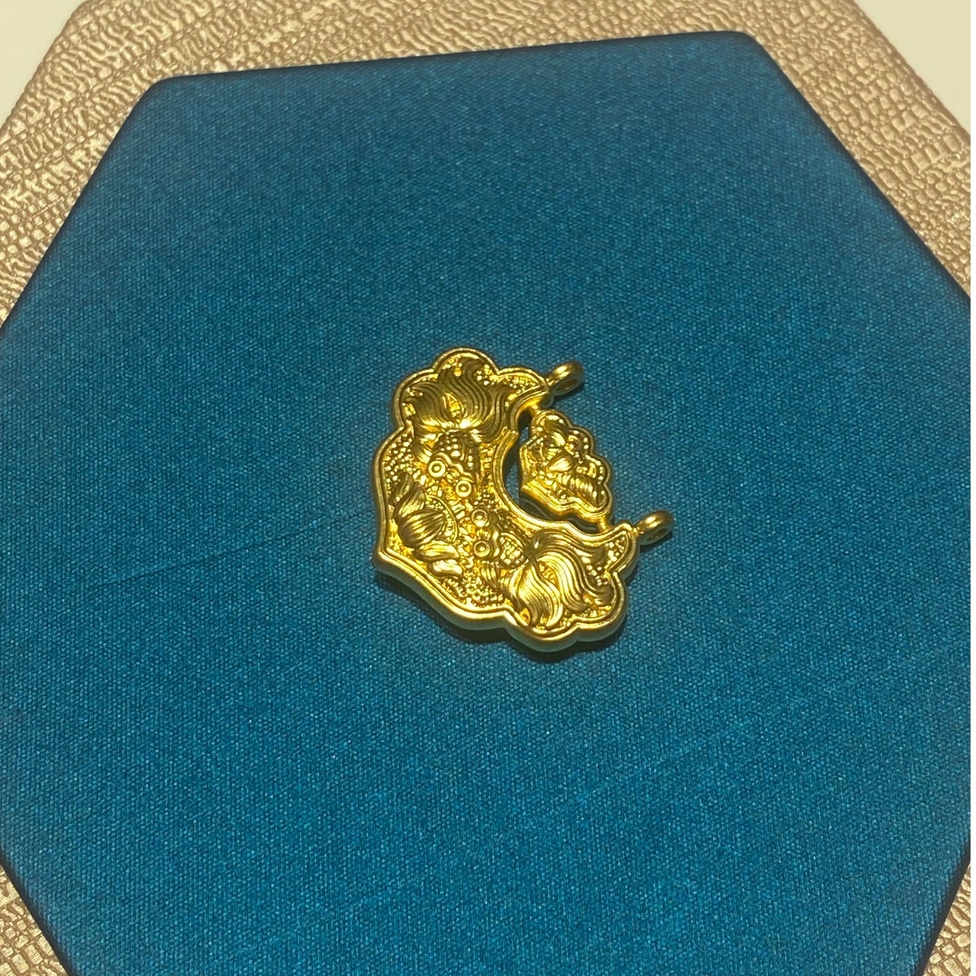 足金999锦鲤锁包 约2.15g 多退少补 不配链