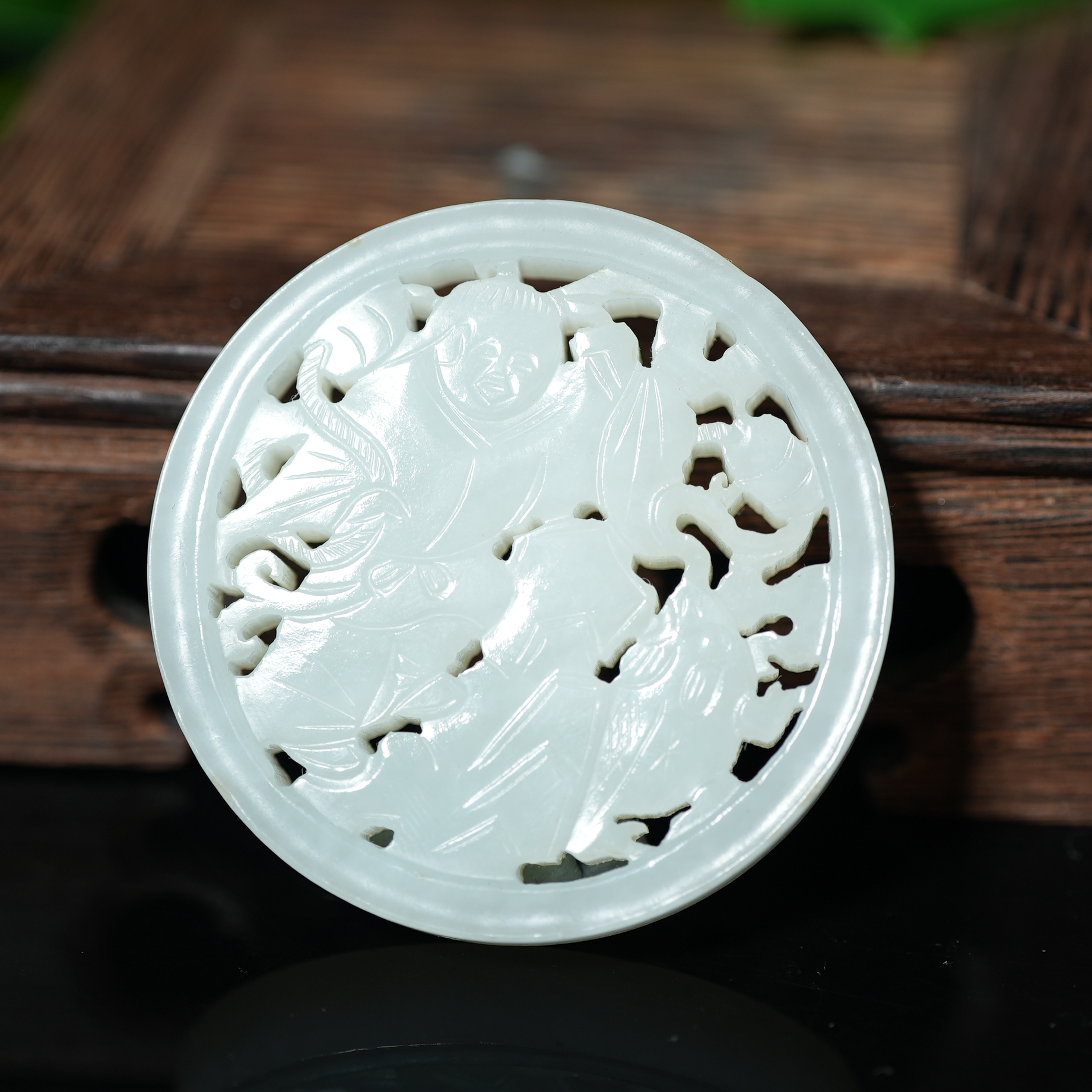 清代和田玉刘海戏金蝉（单枚）【华豫之门】ALF241228059