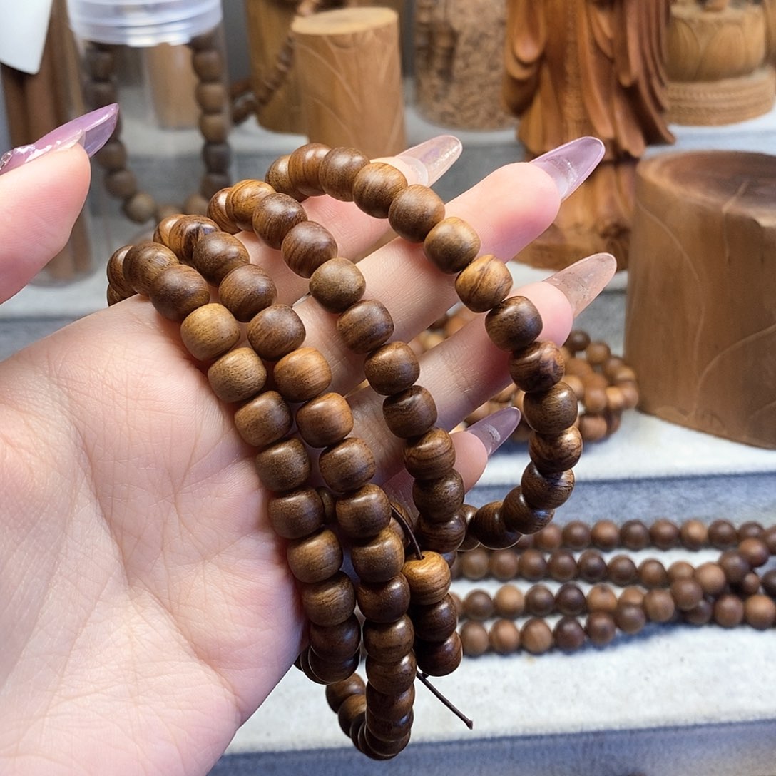 檀香木手串/手链用****4焦糖0809微瑕