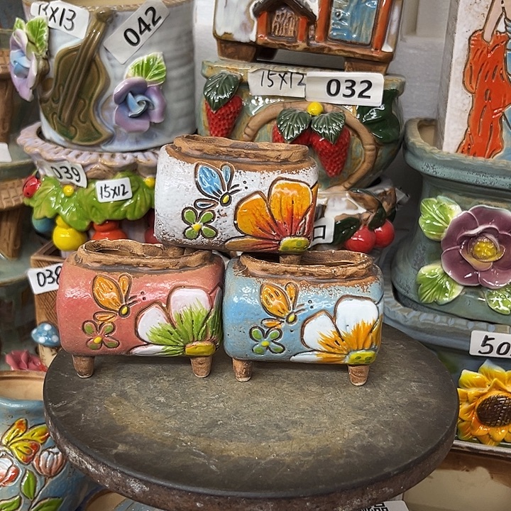 粗陶材质多肉花盆