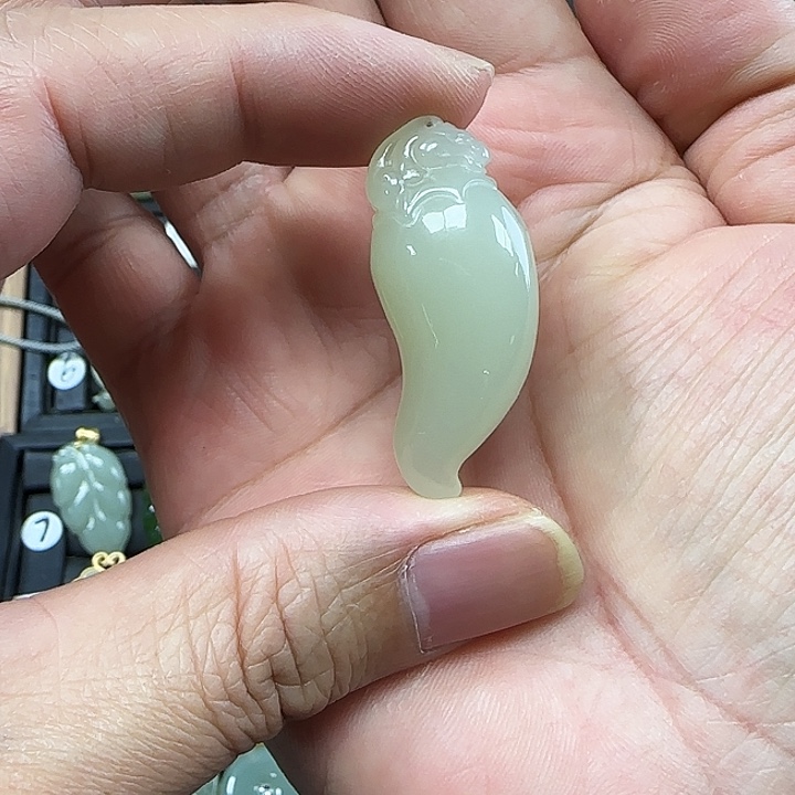 和田玉吊坠(不含链)未镶嵌