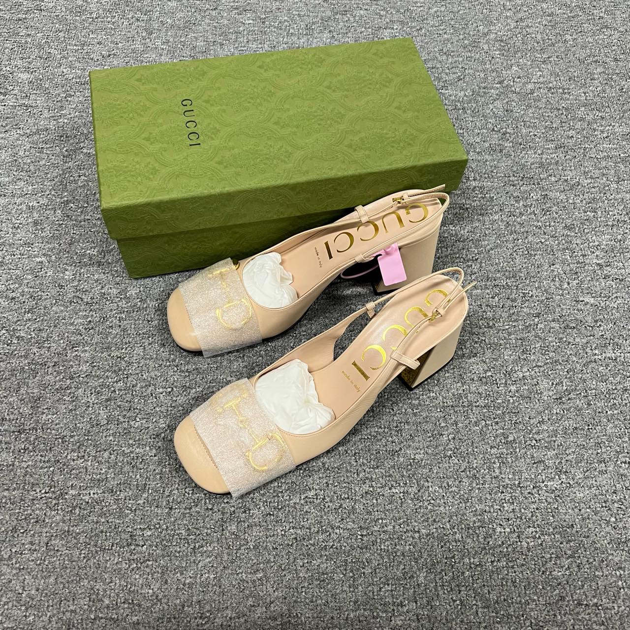 全新未使用 GUCCI/古驰 gucci 马衔扣皮鞋40码