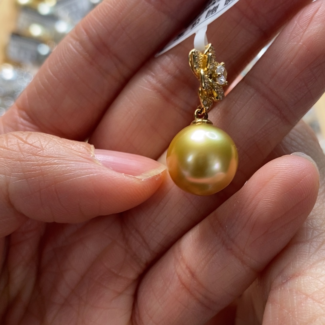 海水珍珠颈饰银S925镶嵌