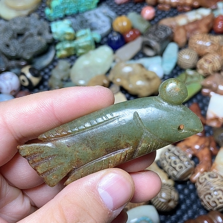 和田玉未镶嵌颈饰136