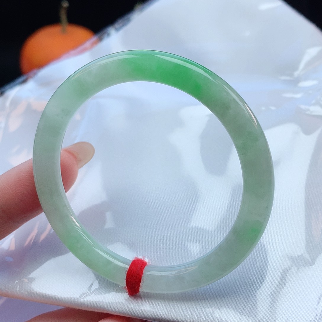 翡翠手镯未镶嵌51圆条880694