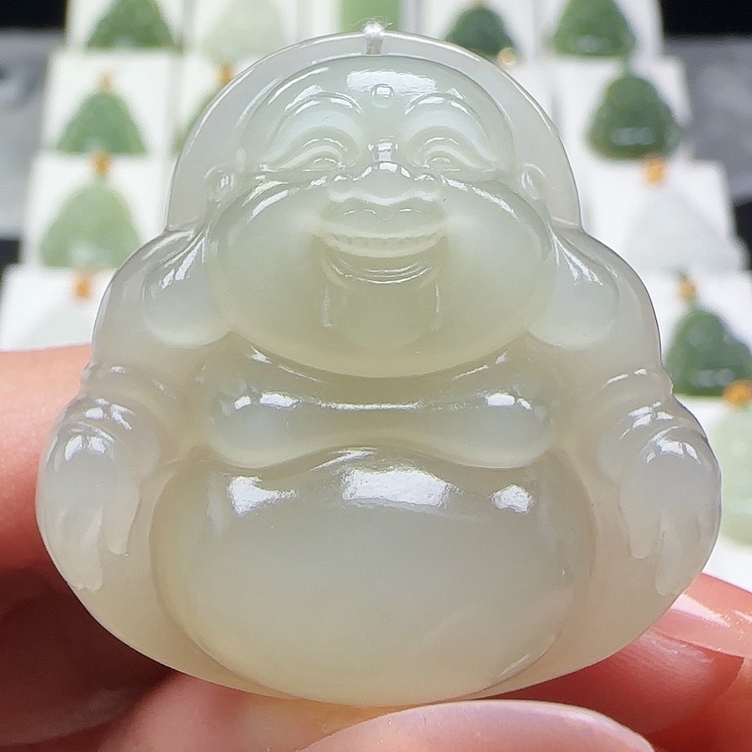 和田玉未镶嵌吊坠(赠链)